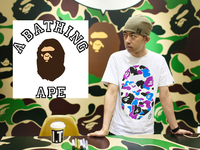 a bathing ape/bape milo hoodie milo圆标志男士浅灰色纯棉拉链帽衫