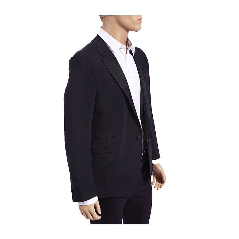 yves saint laurent(伊夫圣罗兰)深蓝色经典款男士西服