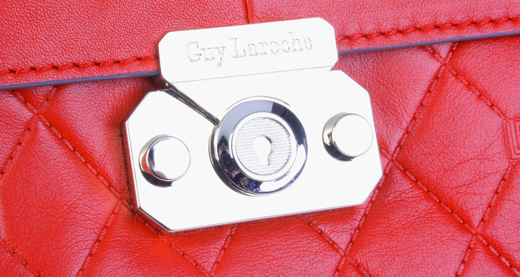 <em>Guy</em> Laroche 姬龙雪 红色优雅<em>女士</em>手拎包_寺库
