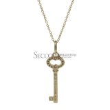Tiffany & Co.(蒂芙尼) #18K黄金钻石钥匙项链