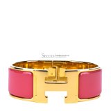 HERMES(爱马仕)H扣中号 手镯  粉色