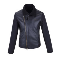 ARMANI JEANS/阿玛尼牛仔  修身 时尚夹克  男士外套  黑色  48