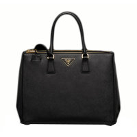 PRADA/普拉达 新款黑色牛皮女士手提包  黑色
