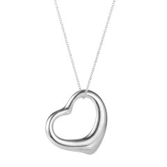 Tiffany & Co.(蒂芙尼)  Elsa Peretti™ Open Heart 系列925银大号心形项链