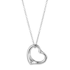 Tiffany & Co.(蒂芙尼) Elsa Peretti™ Open Heart 系列925银心形吊坠项链