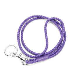 Bottega Veneta(葆蝶家) 紫色皮质编织钥匙环