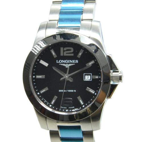 海洋longines浪琴conquest手表征服者黑面全新女装l3.277.4.56.瑞博恩对人体有伤害吗图片