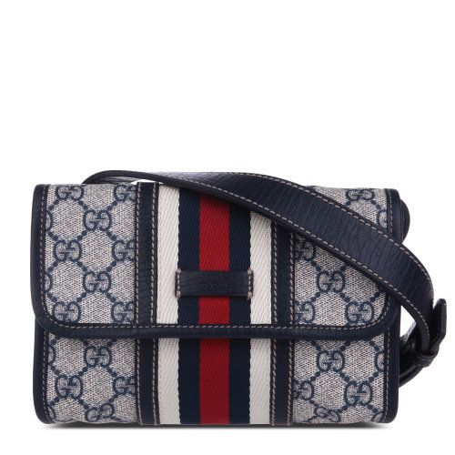 gucci/古驰 pvc蓝边腰包图片