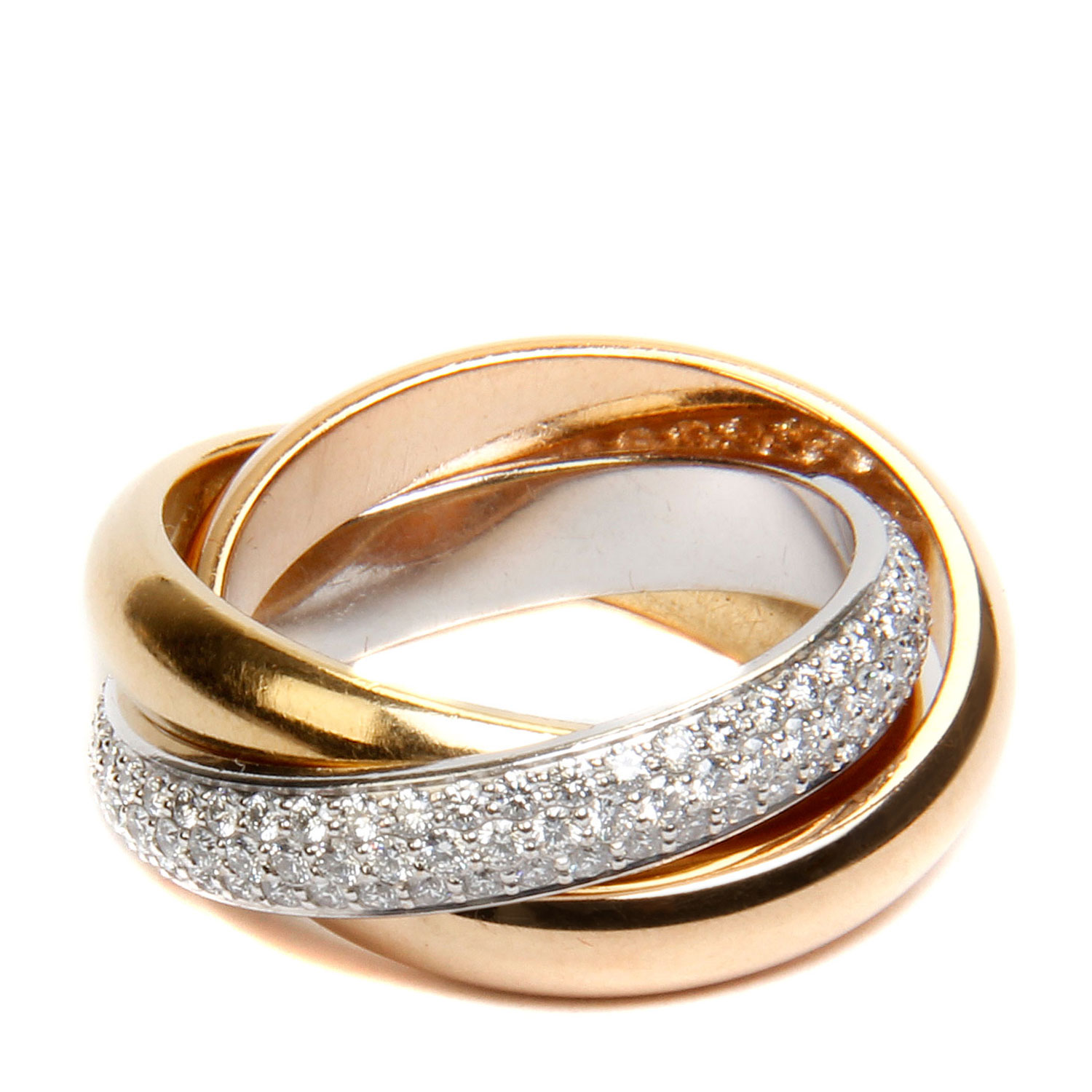 高清图|卡地亚结婚对戒 18K玫瑰金戒指图片1|腕表之家-珠宝