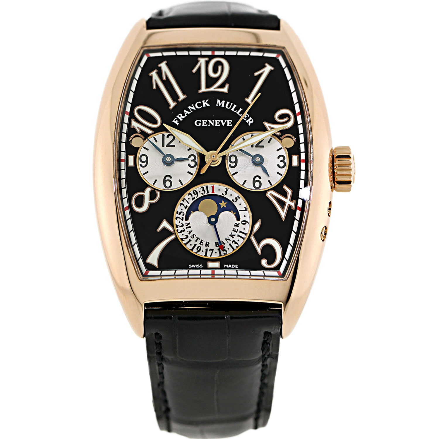 Franck Muller,法兰克穆勒手表价格 franck muller 法兰穆勒18k玫瑰金masterbanker自动机械表