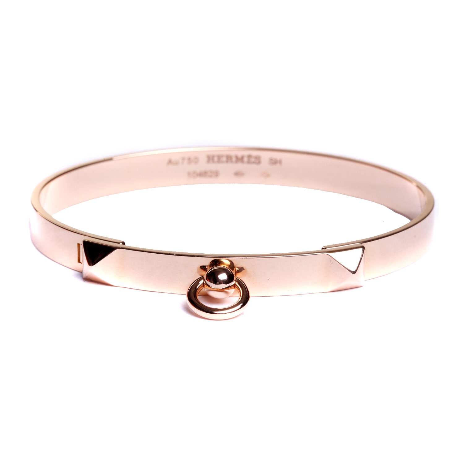 hermes(爱马仕)玫瑰金手镯【正品 价格 图片】寺库