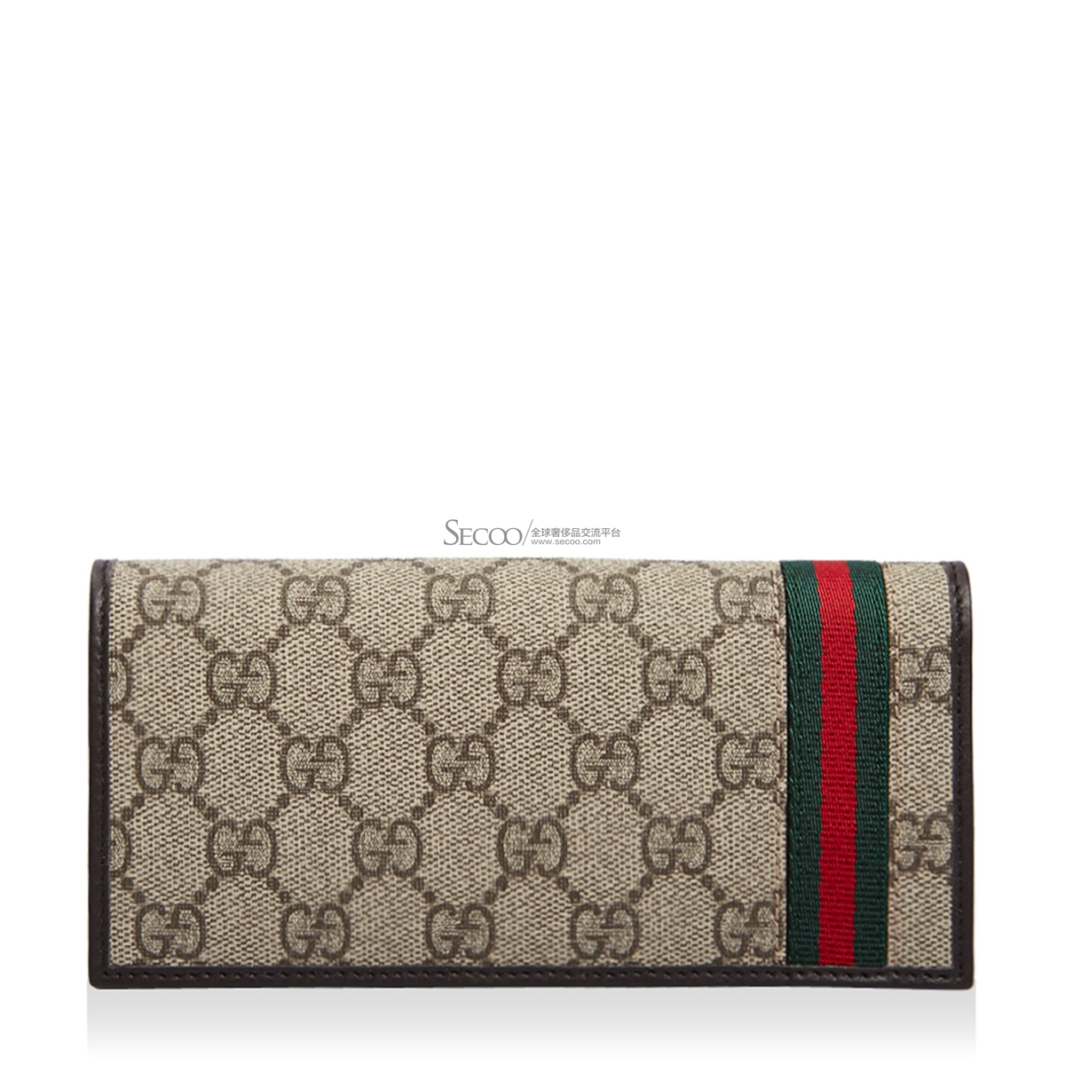 gucci 古驰 pvc 男士 长钱包 212186 kgd8r 9791 深棕色