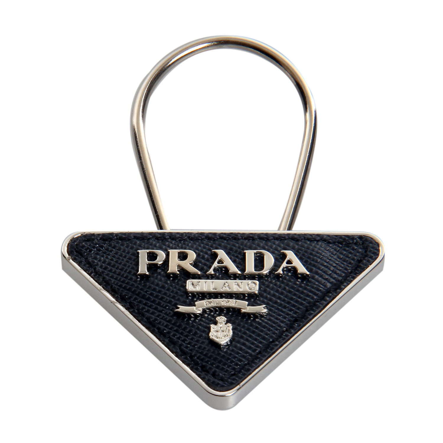 prada(普拉达)深蓝色经典标志挂饰