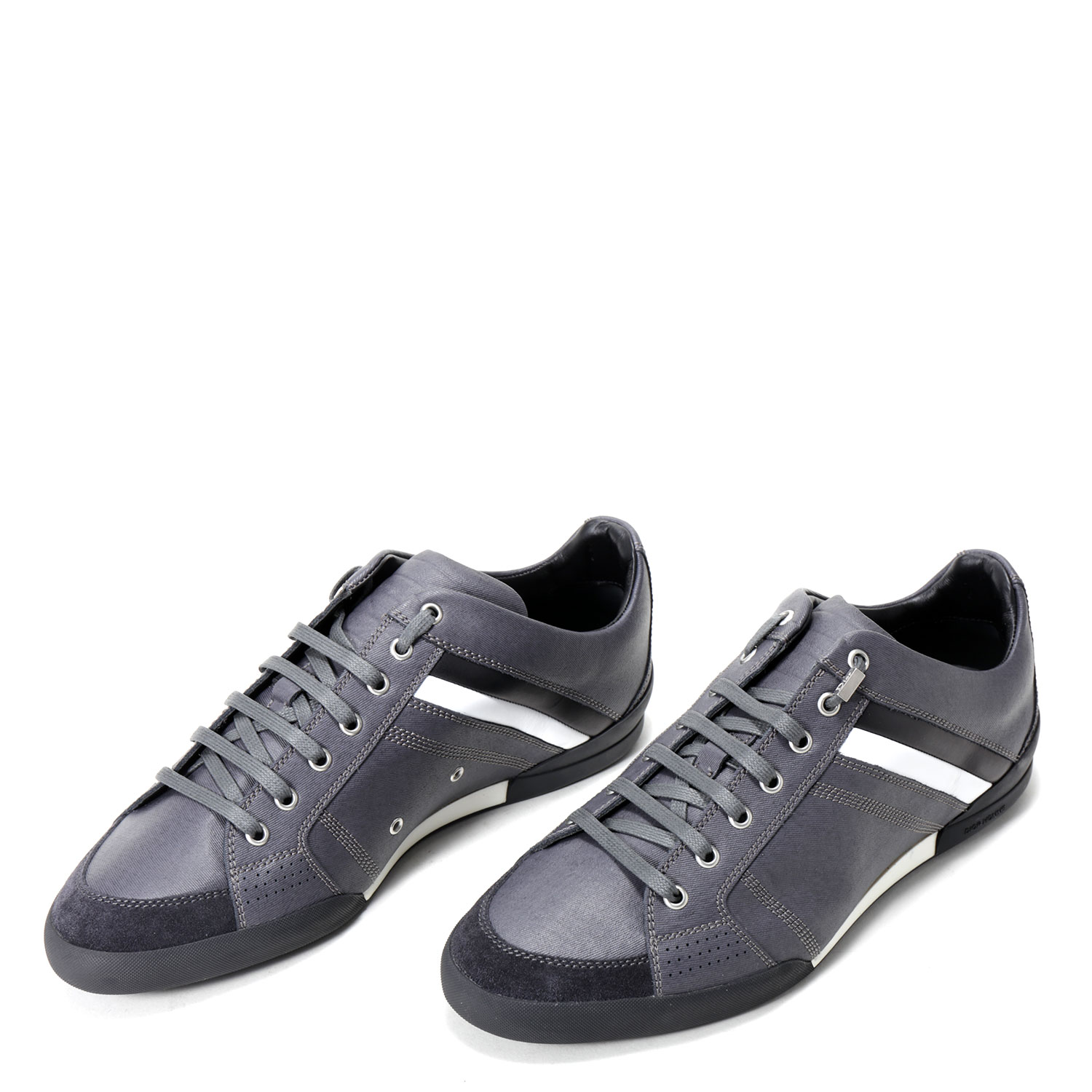 灰色黑/白条纹男士运动鞋 43.5