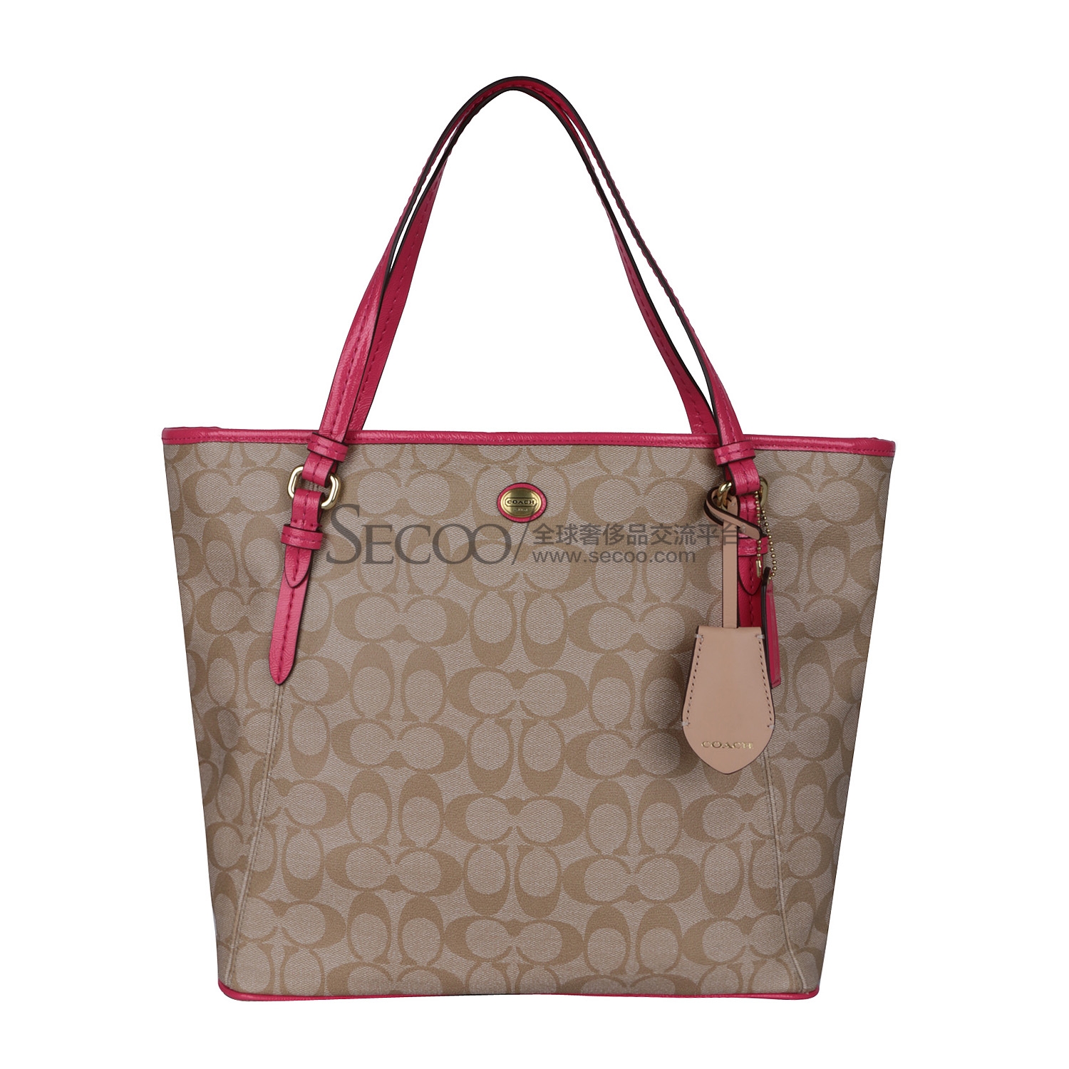 coach/蔻驰 女款经典logo多色单肩包/手提包/购物袋 27348