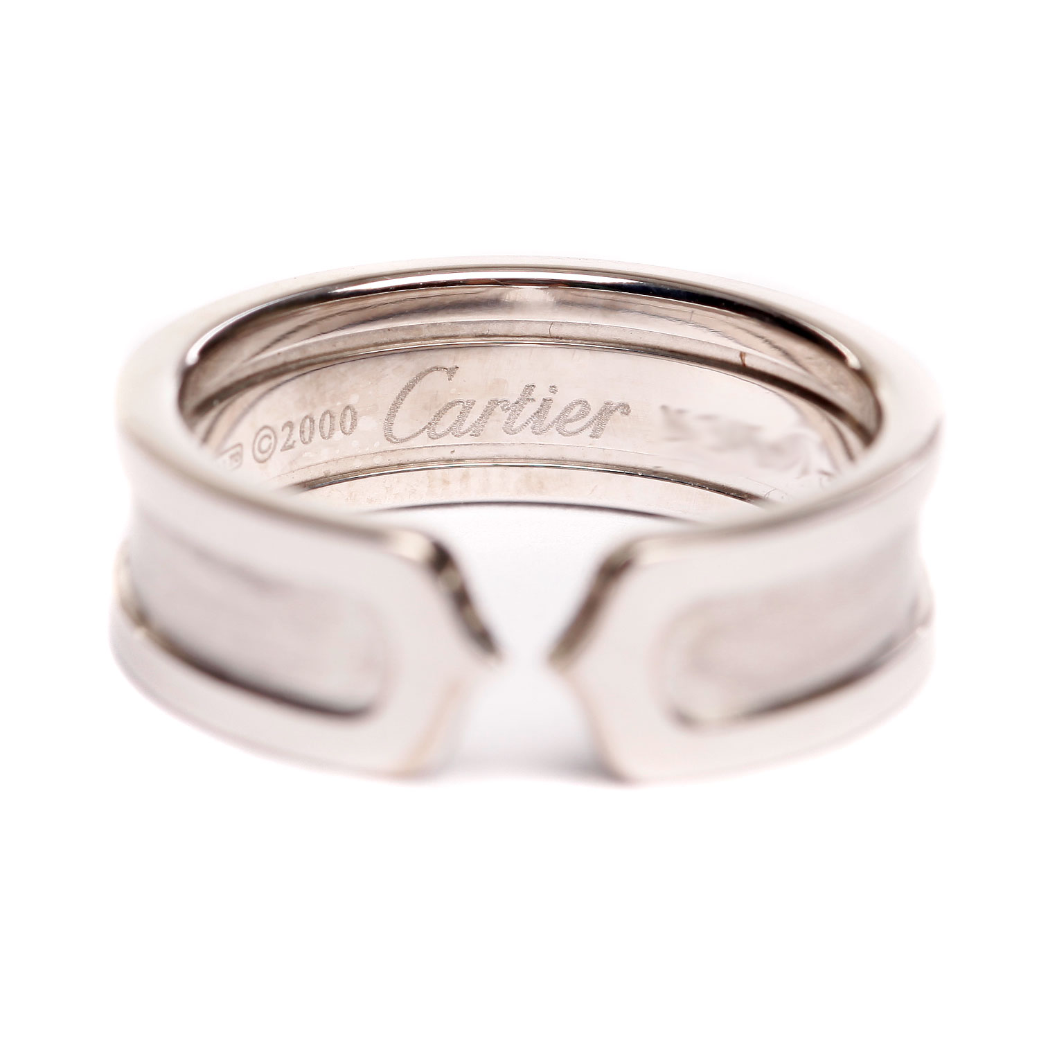CARTIER(卡地亚)双C系列18K白金 ...
