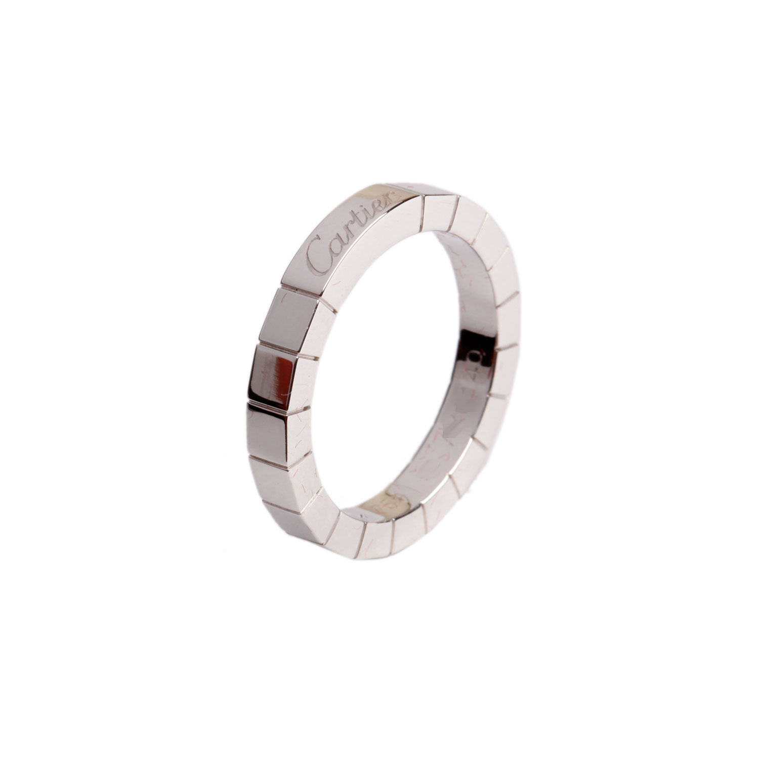 cartier(卡地亚)750白金戒指 51