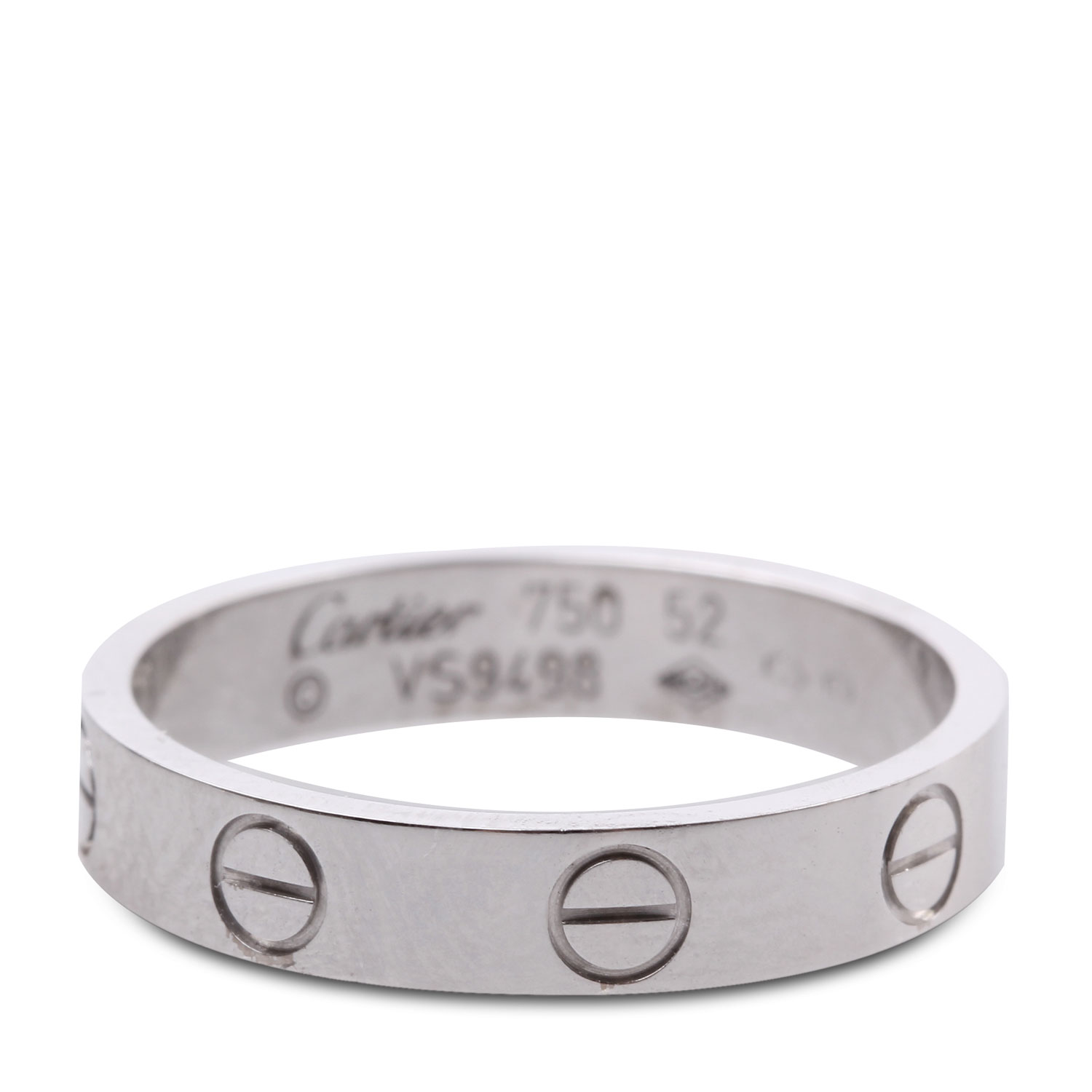 cartier(卡地亚) love系列750白金戒指52