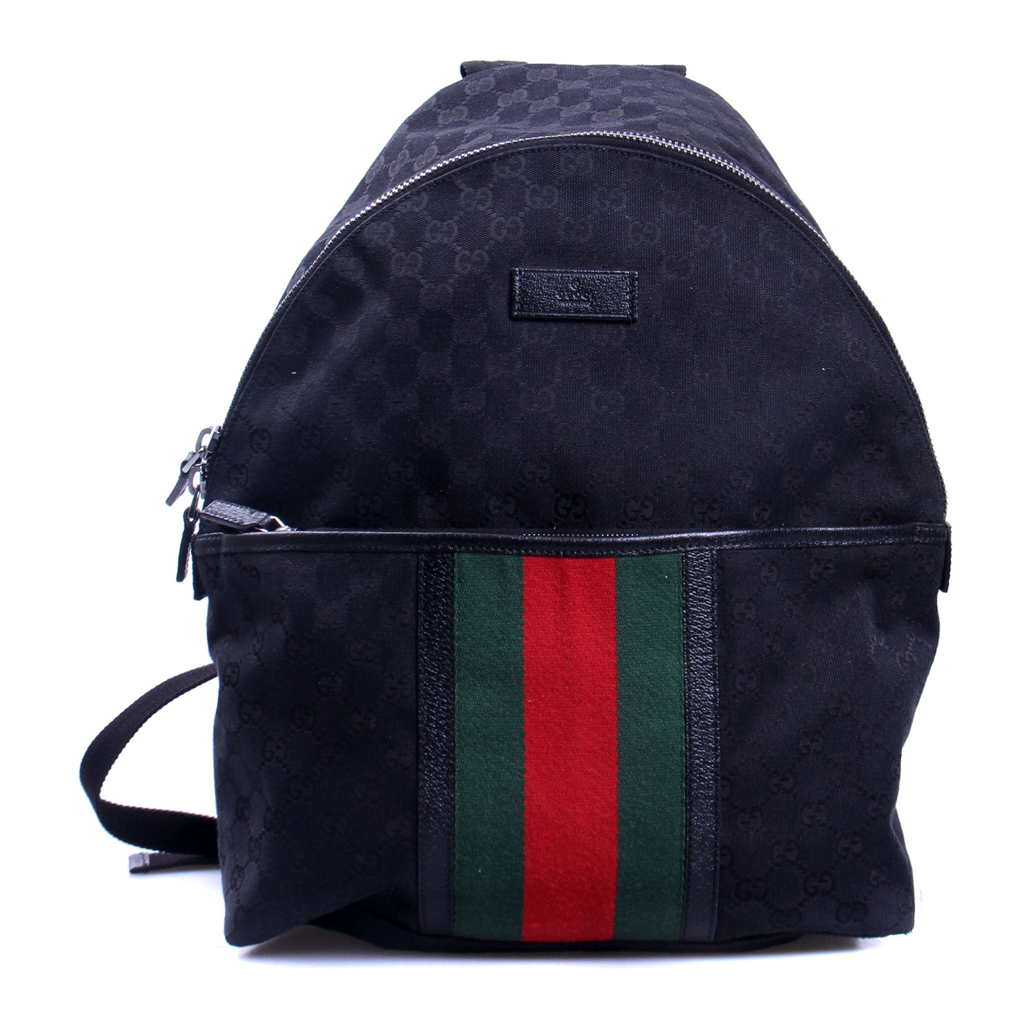 gucci(古驰)黑色帆布双肩包【正品 价格 图片】寺库图片