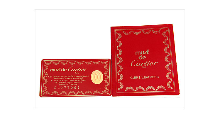 cartier(卡地亚)女士酒红色皮质信封手包