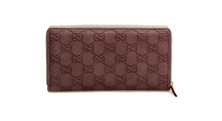 【gucci+古驰】gucci(古驰)藕荷色女士钱包