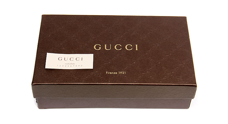 gucci(古琦)棕色帆布女士钱包