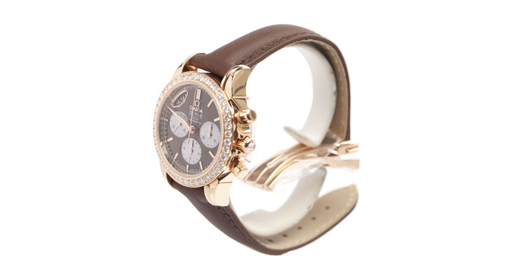 <em>OMEGA</em>(<em>欧米茄</em>)蝶飞18K<em>玫瑰金女士</em>机械<em>腕表</em>