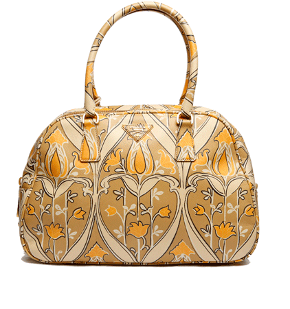 prada(普拉达)郁金香色限量款女士手提包