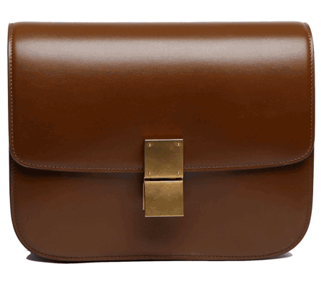 celine(赛琳)酱黄色皮质斜挎包