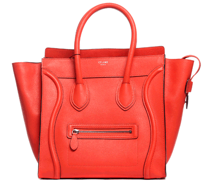 celine(赛琳)女士荧光橙色笑脸包