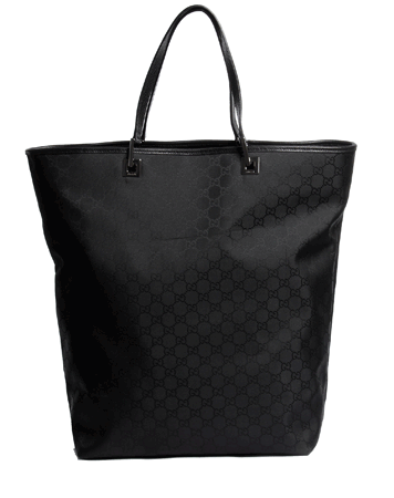 gucci(古驰)女士黑色帆布单肩包