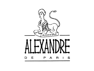 alexandre de paris 珊瑚粉色玫瑰花纹山茶花发夹 0000881635-01-1