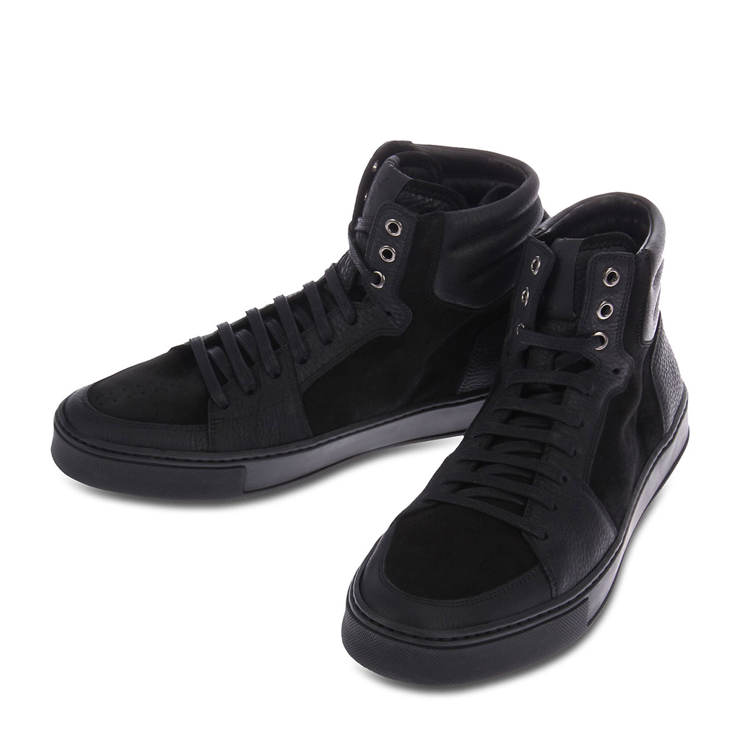 yves saint laurent(圣罗兰) 黑色皮质休闲鞋 41