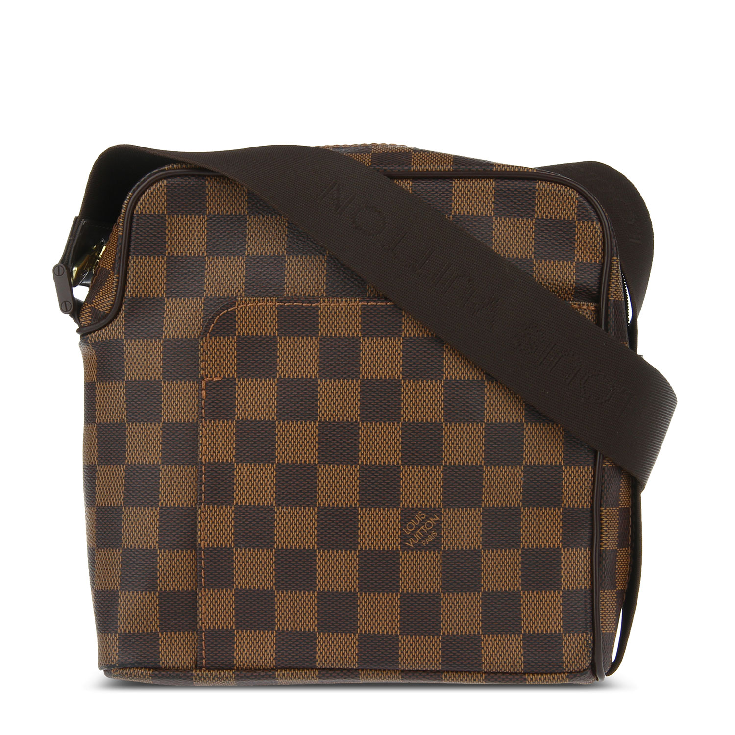 louis vuitton(路易威登) 棕棋盘格斜挎包