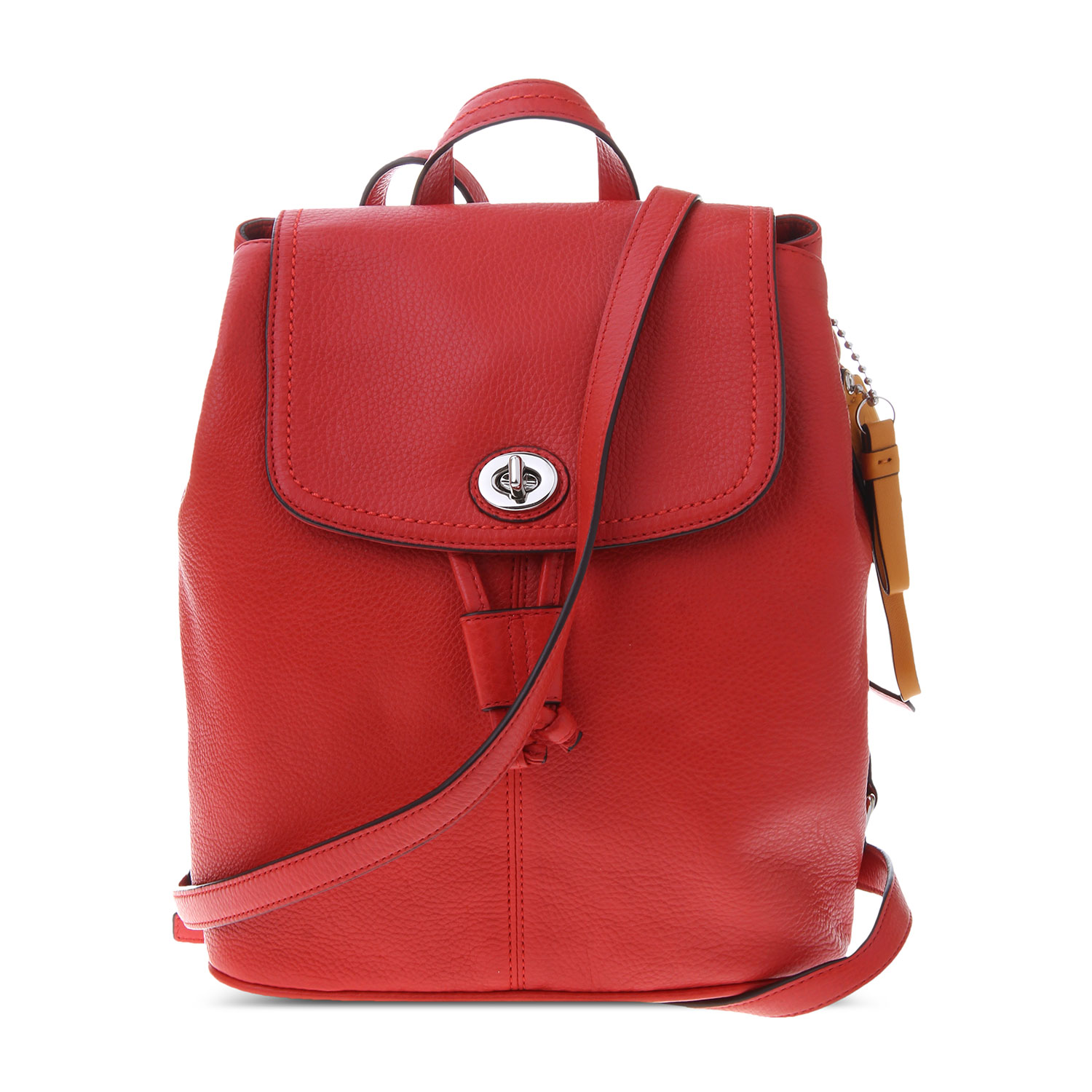 coach(蔻驰) 红色皮质双肩包