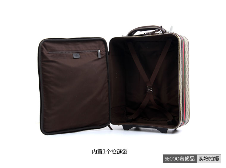 gucci(古驰)灰色拉杆箱 zxs