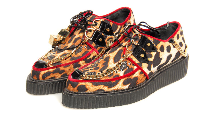 dior(迪奥)豹纹金链红边限量矮帮女士鞋