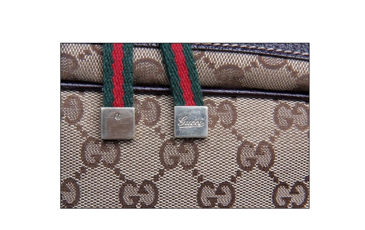 【gucci古馳 單肩包】gucci(古琦)棕色logo帆布女士單肩包【正品 價格