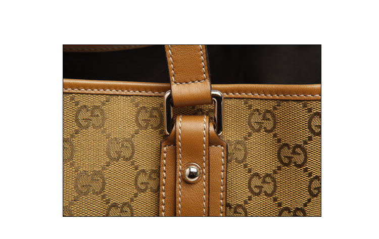 【gucci古驰 单肩包】gucci(古琦)棕黄色帆布logo女士单肩包【正品 价