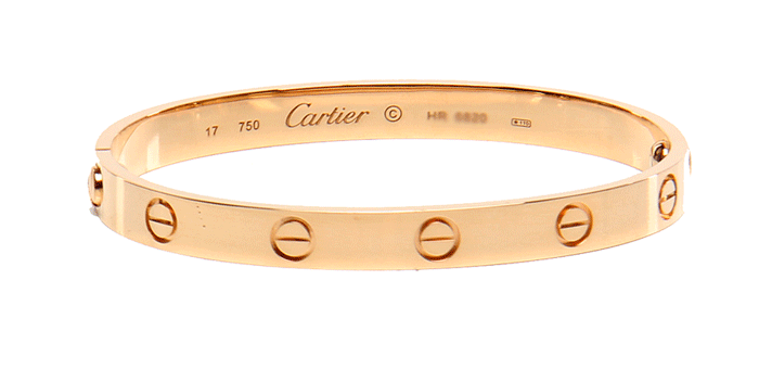 cartier(卡地亚)玫瑰金手镯 16