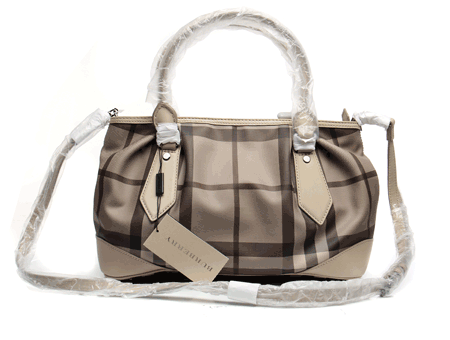 【burberry博柏利 单肩包】burberry(巴宝莉)烟熏格纹女士两用包