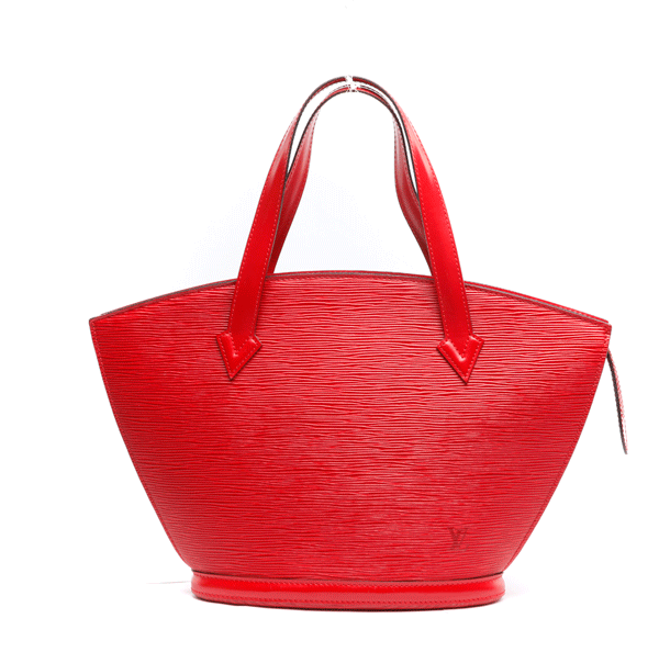 louis vuitton(路易·威登)红色水木纹梯形女士手提包