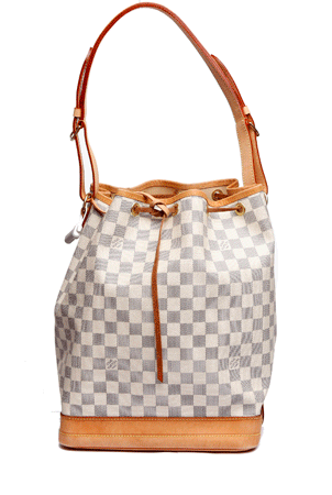 louis vuitton(路易威登)白棋盘格水桶包