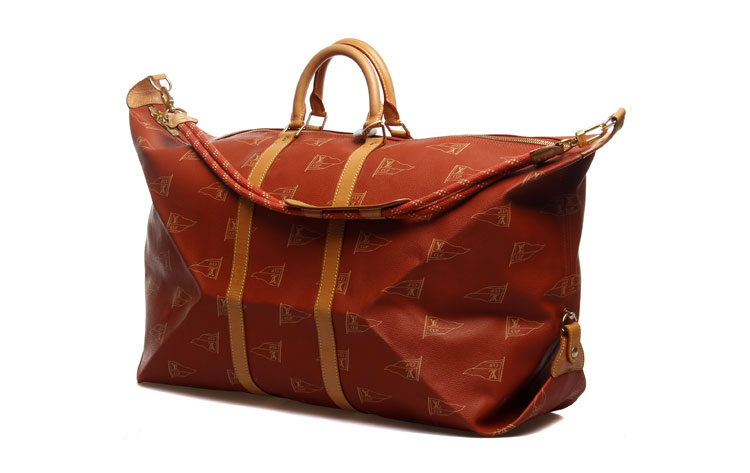 louis vuitton(路易威登)橘色帆船旅行包