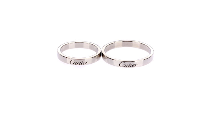 cartier(卡地亚)#铂金对戒 50
